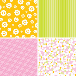 scrapbook patterns for design vector image