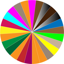 segmented circle pie graph chart infographics vector image