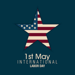 abstract labor day background with special objects vector image