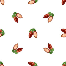 Cocoa Pod Pattern - Seamless vector image