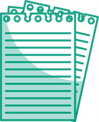 notebook school isolated icon vector image