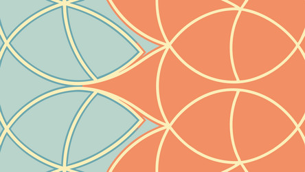 seamless abstract circular geometric pattern vector image