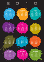 Vector 2010 2010 Calendar Vector Images (99)