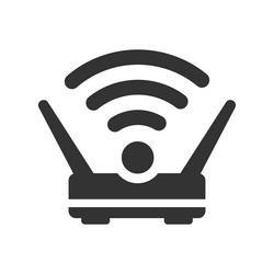digital wifi connection icon vector image