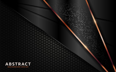 dark abstract background with overlap layer vector image