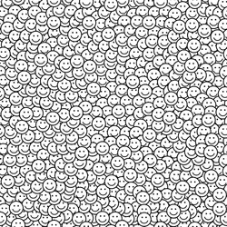 Smiling Face Pattern vector image