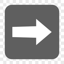 Arrow right rounded square button vector