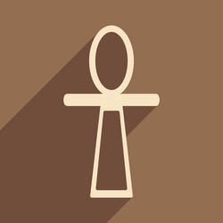flat with shadow icon and mobile application vector image