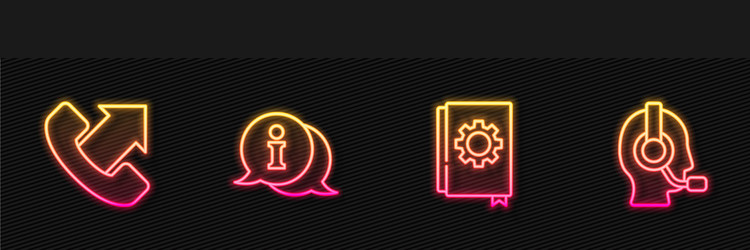 set line user manual telephone 24 hours support vector image
