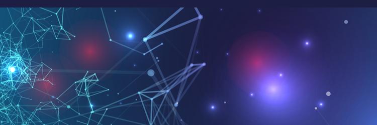 abstract polygonal background with connecting vector image
