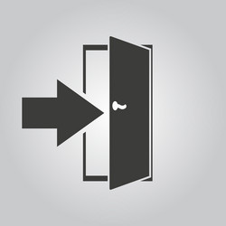 login icon entry and input authorization vector image