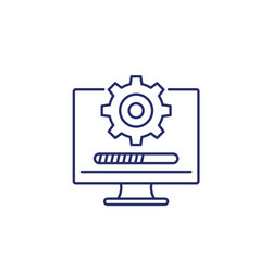 Software Update Icon - Progress Bar vector image