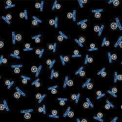 line smart sensor system icon isolated seamless vector image