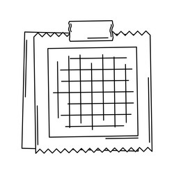 paper note with pin frame or background vector image