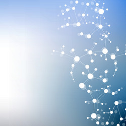 structure molecule and communication dna atom vector image