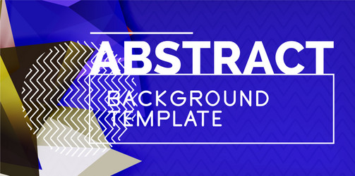 triangular low poly background design vector image