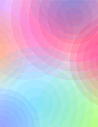 abstract circles of color and transparency vector image