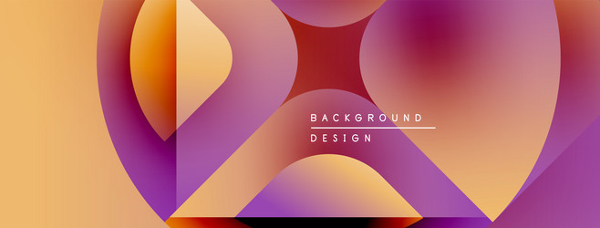 abstract colorful shapes overlap creating dynamic vector image