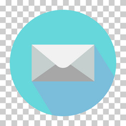 mail e-mail icon symbol on color background vector image