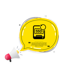 recovery ssd icon backup data sign restore vector image