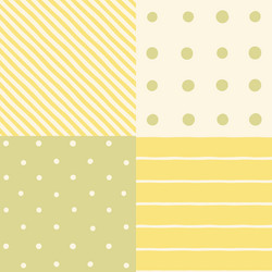 set of 4 seamless patterns vector image