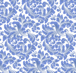 damask seamless pattern element classical vector image