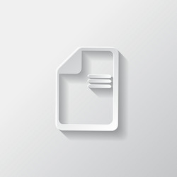 file icon data symbol document format vector image