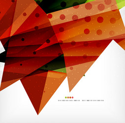 modern 3d abstract shapes on white layout vector image