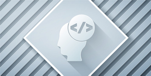 paper cut web design and front end development vector image