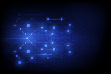 abstract circuit networking blockchain concept vector