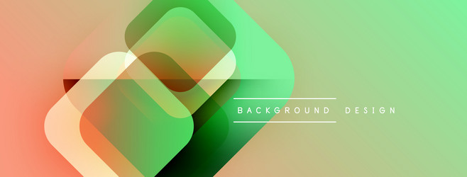 abstract geometric shapes overlap creating vector image