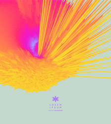 background with exploding rays abstract dynamic vector image
