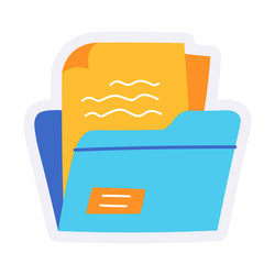 file folder document workspace project resource vector image