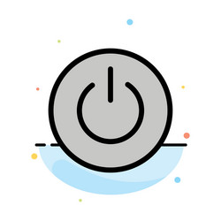 interface on power ui user abstract flat color vector image