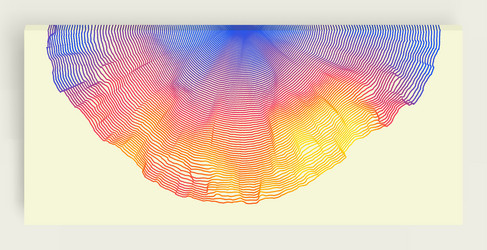 abstract background with dynamic particles vector image