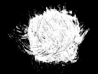 chalk texture scribble isolated on black Vector Image