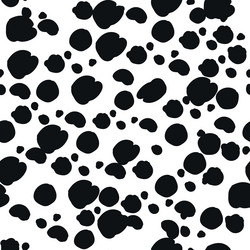 seamless pattern dalmatian or leopard fur animal vector