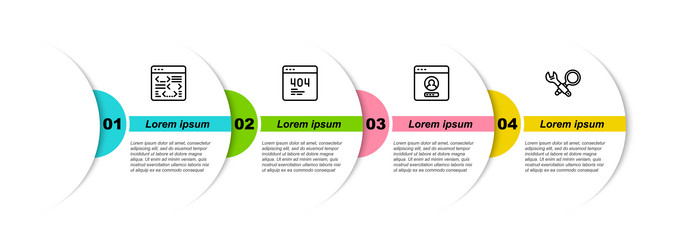 set line software page with 404 error create vector image