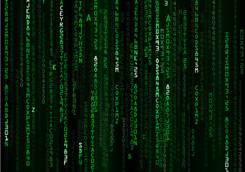 technology binary background vector image