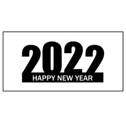 2022 happy new year background vector