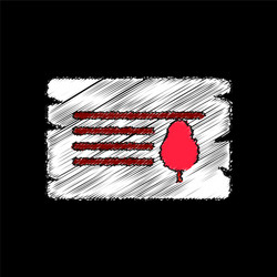flat shading style icon paper from tree vector image
