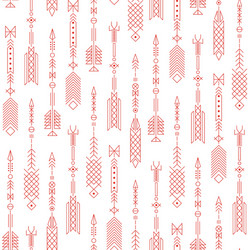 seamless abstract pattern with stylized arrows vector image