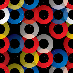 Abstract Circular Tile Pattern vector image