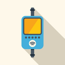 electronic device showing wifi signal and empty vector image