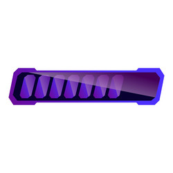 futuristic game progress bar loading ui element vector image