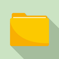 storage computer folder icon flat style vector image