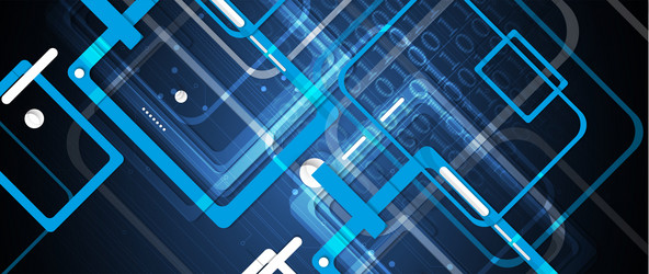 abstract tech background futuristic technology vector image