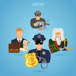 Fairness and justice concept vector