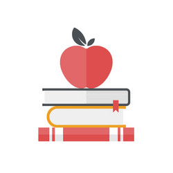 learning flat web icon concept vector image