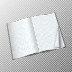 mockup opened brochure Vector Image